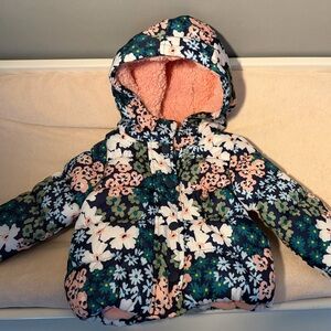 Carters Floral Hooded Puffer Jacket